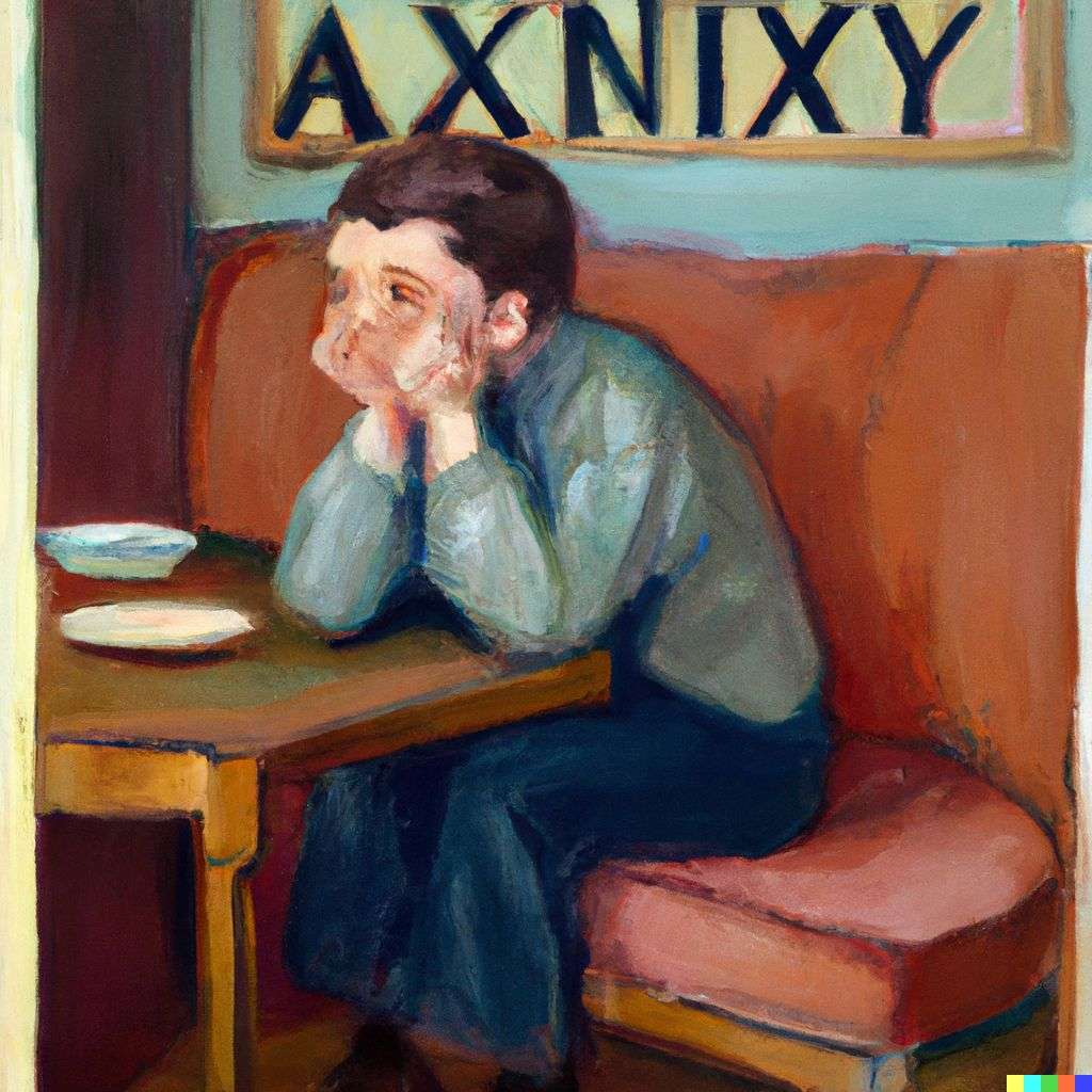 a representation of anxiety, painting by Norman Rockwell